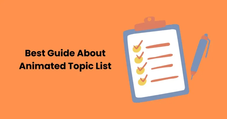 Best guide about animated topic list