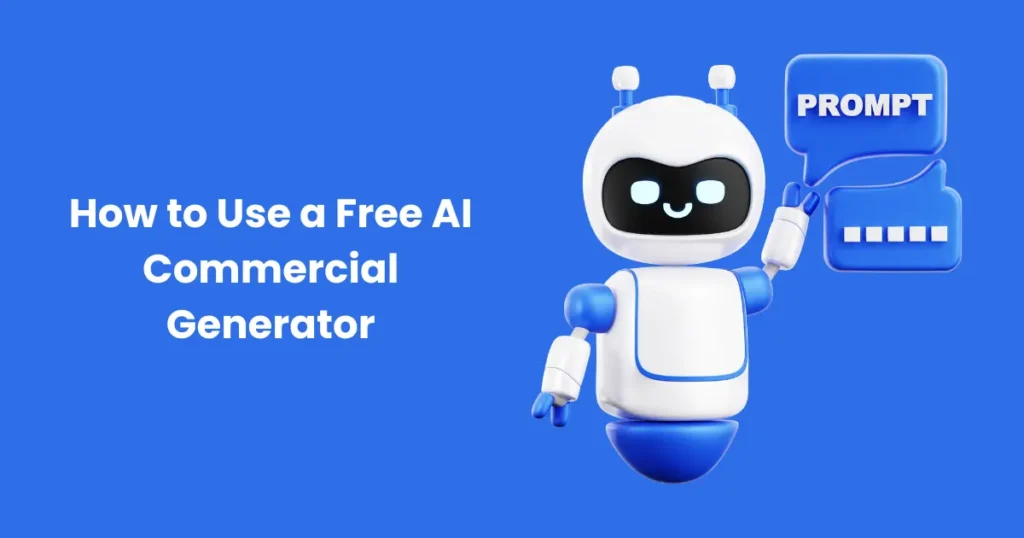 How to Use a Free AI Commercial Generator