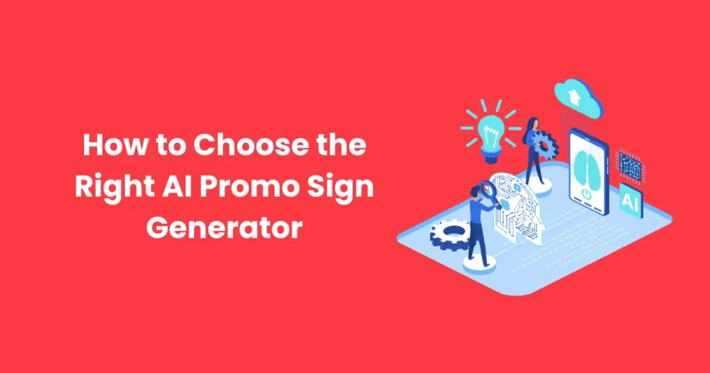 How to Choose the Right AI Promo Sign Generator