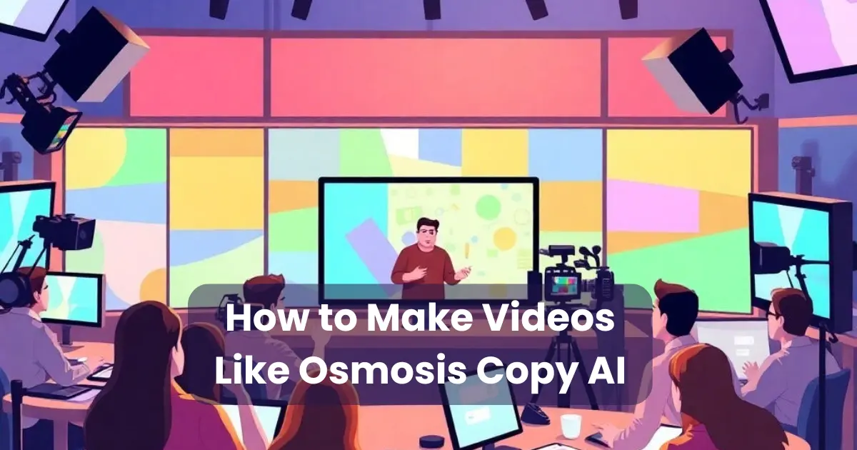 How to Make Videos Like Osmosis Copy AI