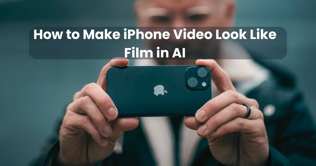 How to Make iPhone Video Look Like Film in AI