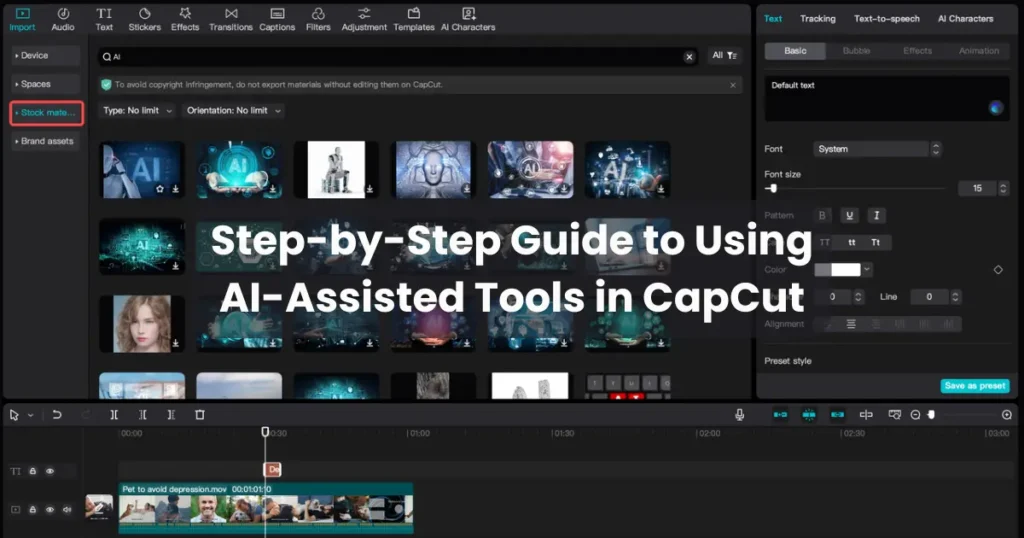 Step-by-Step Guide to Using AI-Assisted Tools in CapCut