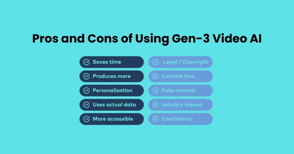 Pros and Cons of Using Gen-3 Video AI