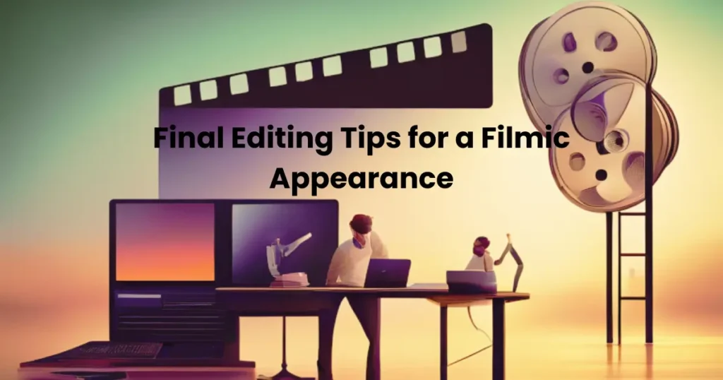 Final Editing Tips for a Filmic Appearance