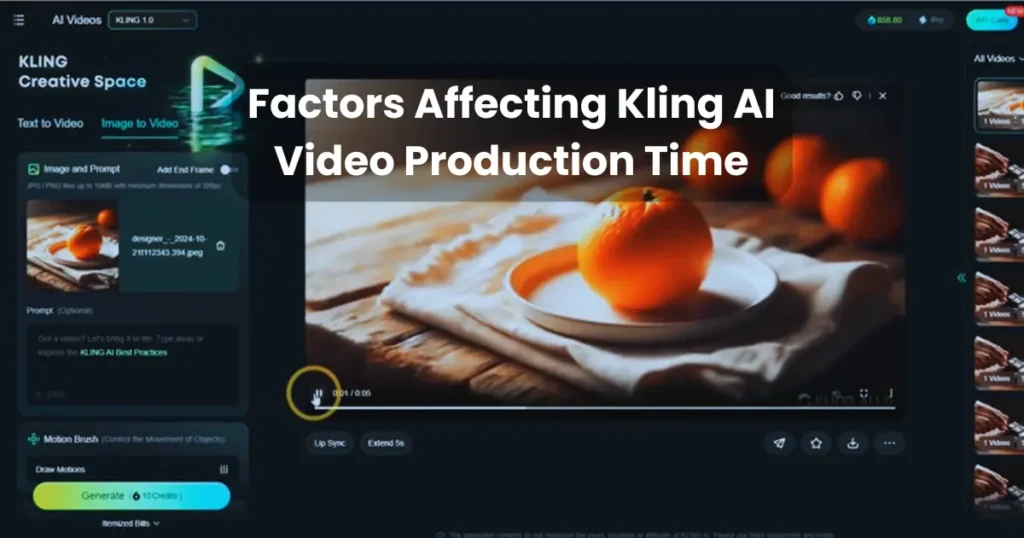 Factors Affecting Kling AI Video Production Time