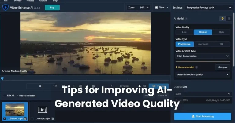 Tips for Improving AI-Generated Video Quality