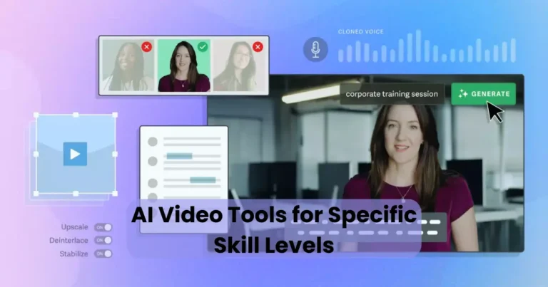 AI Video Tools for Specific Skill Levels