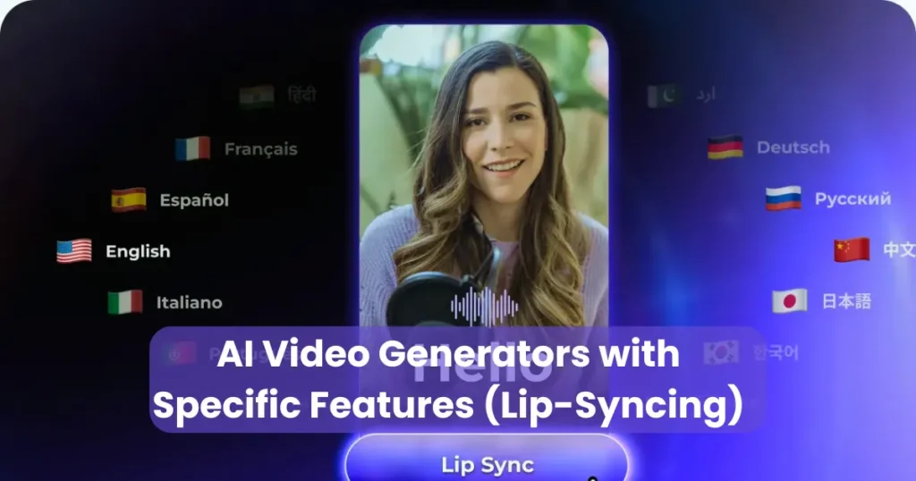 AI Video Generators with Specific Features (Lip-Syncing)