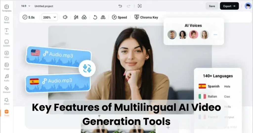Key Features of Multilingual AI Video Generation Tools