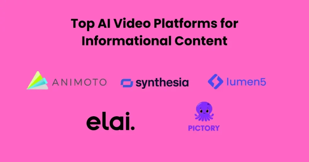 Top AI Video Platforms for Informational Content