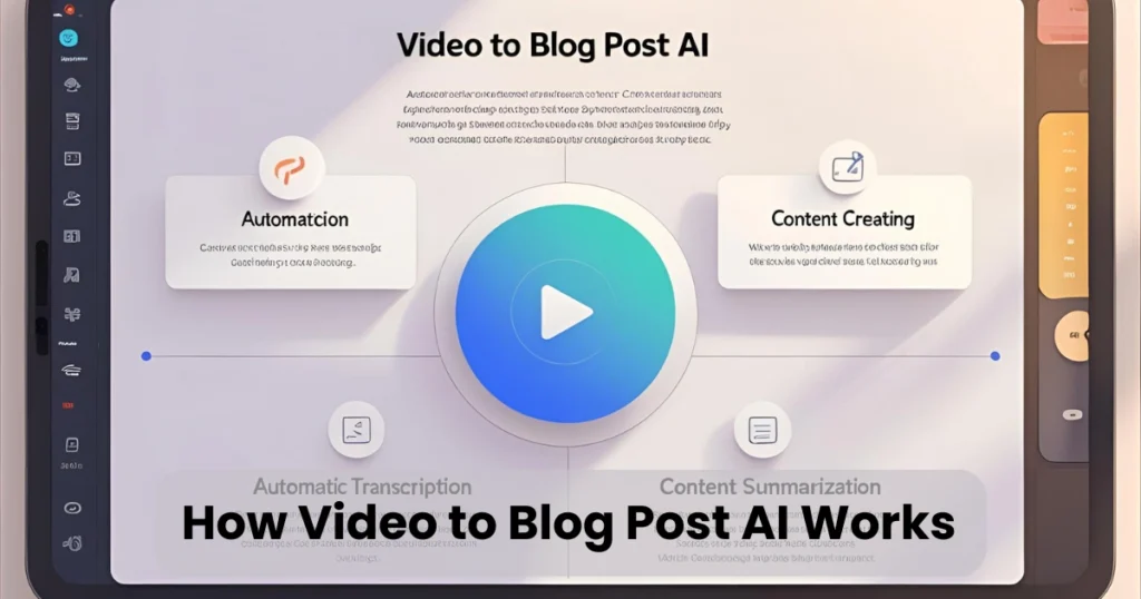 How Video to Blog Post AI Works