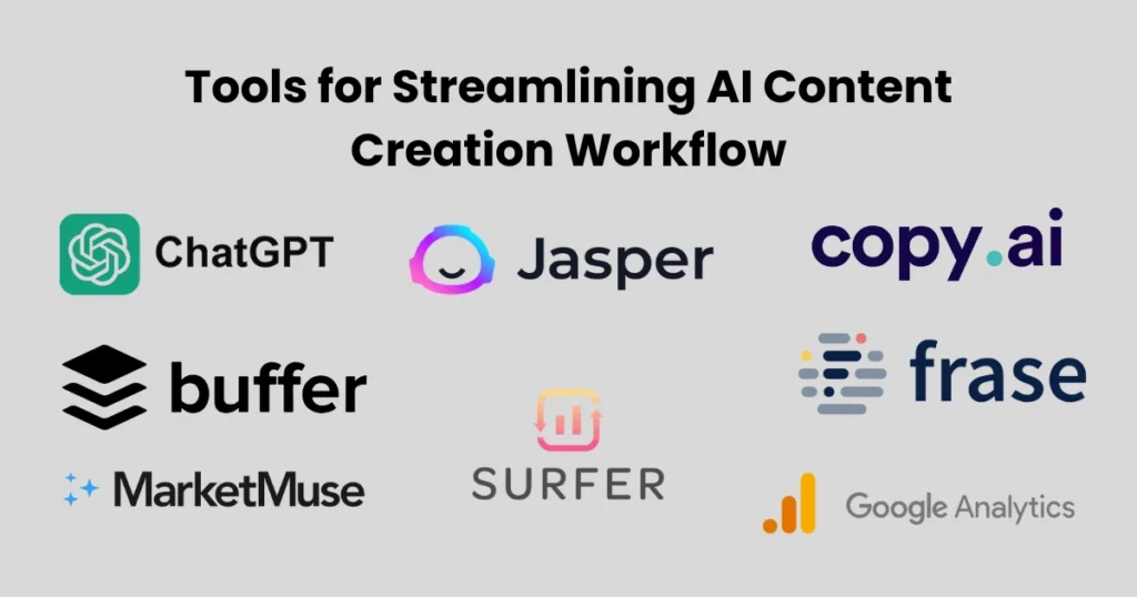 Tools for Streamlining AI Content Creation Workflow