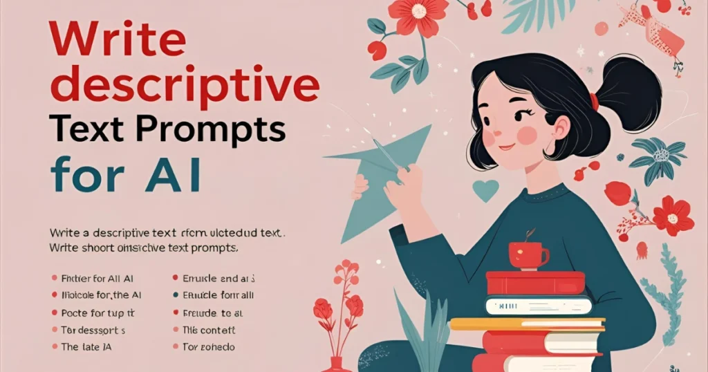 Write Descriptive Text Prompts for AI