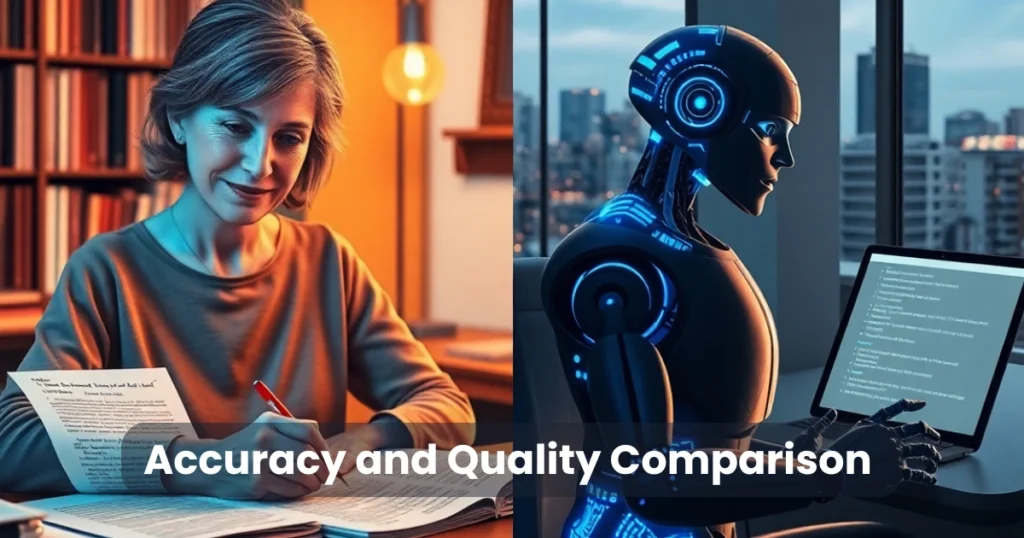Accuracy and Quality Comparison