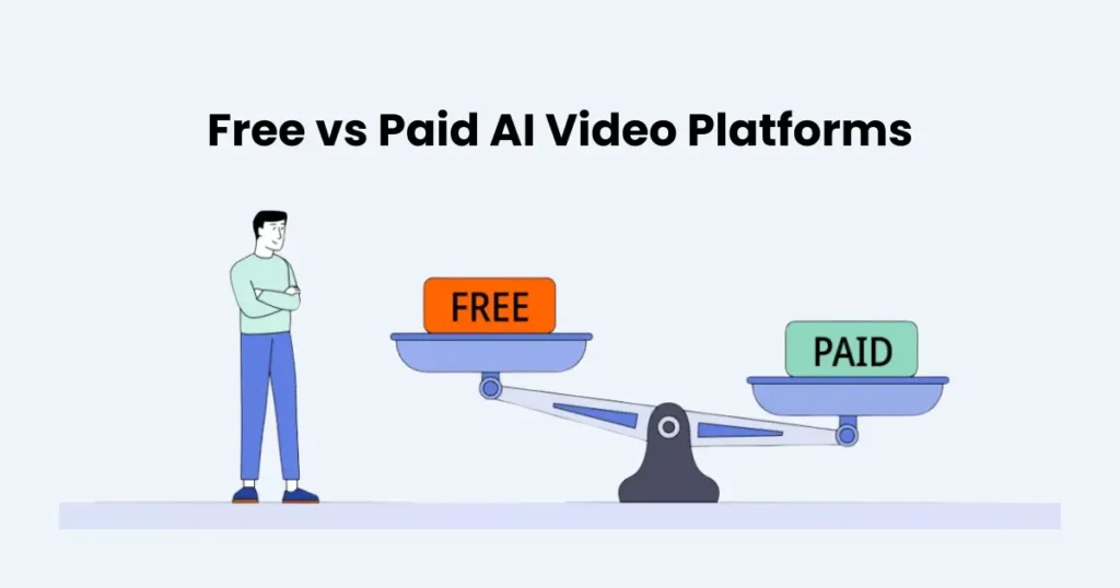 Free vs Paid AI Video Platforms