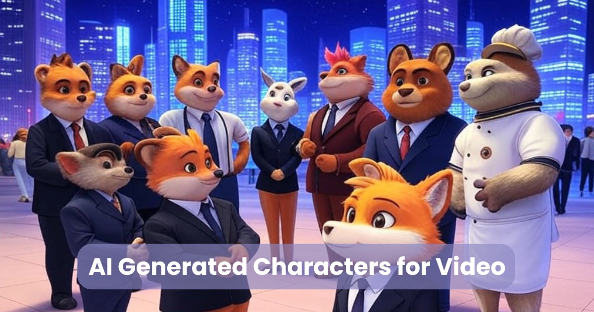 AI Generated Characters for Video