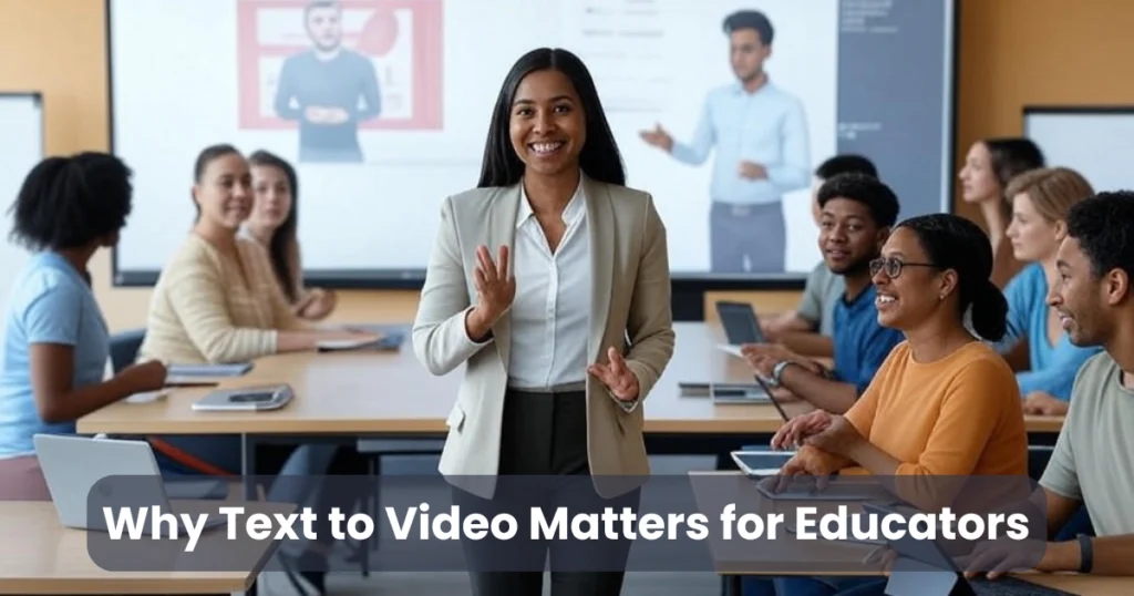 Why Text to Video Matters for Educators
