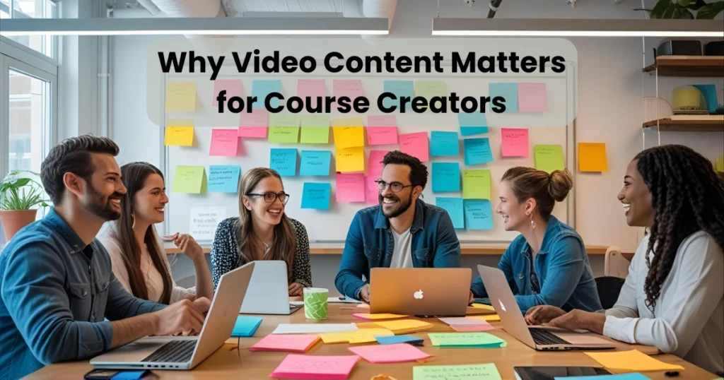 Why Video Content Matters for Course Creators
