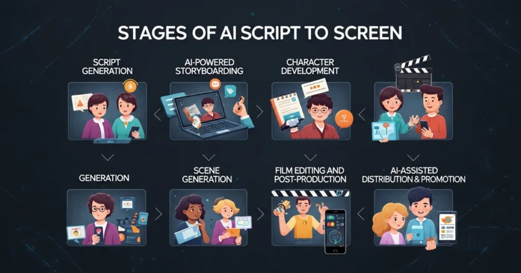 The Stages of AI Script to Screen Pipelines