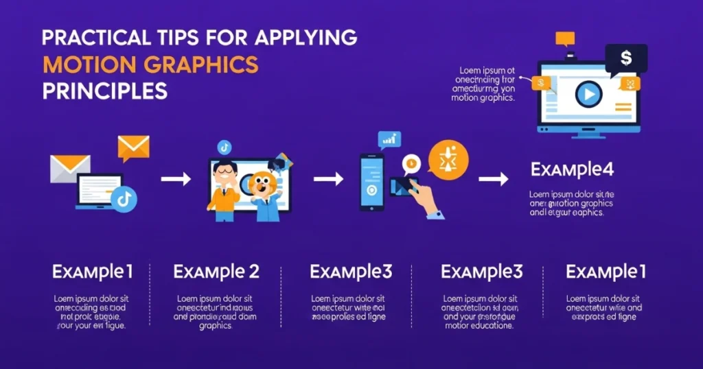Practical Tips for Applying Motion Graphics Principles