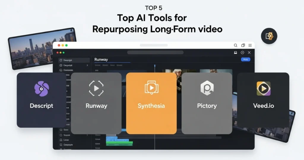 Best AI Tools for Repurposing Longform Video