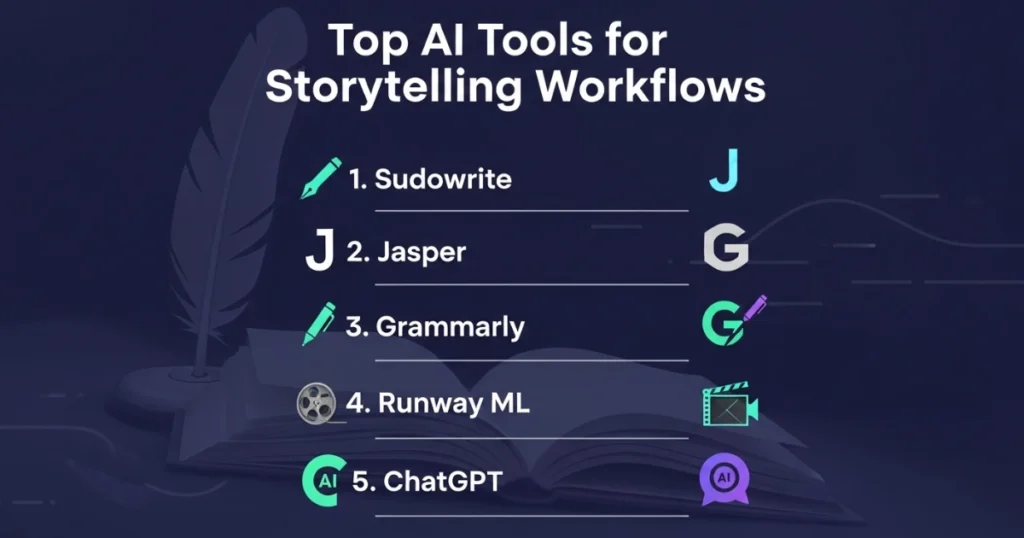 Top AI Tools for Storytelling Workflows