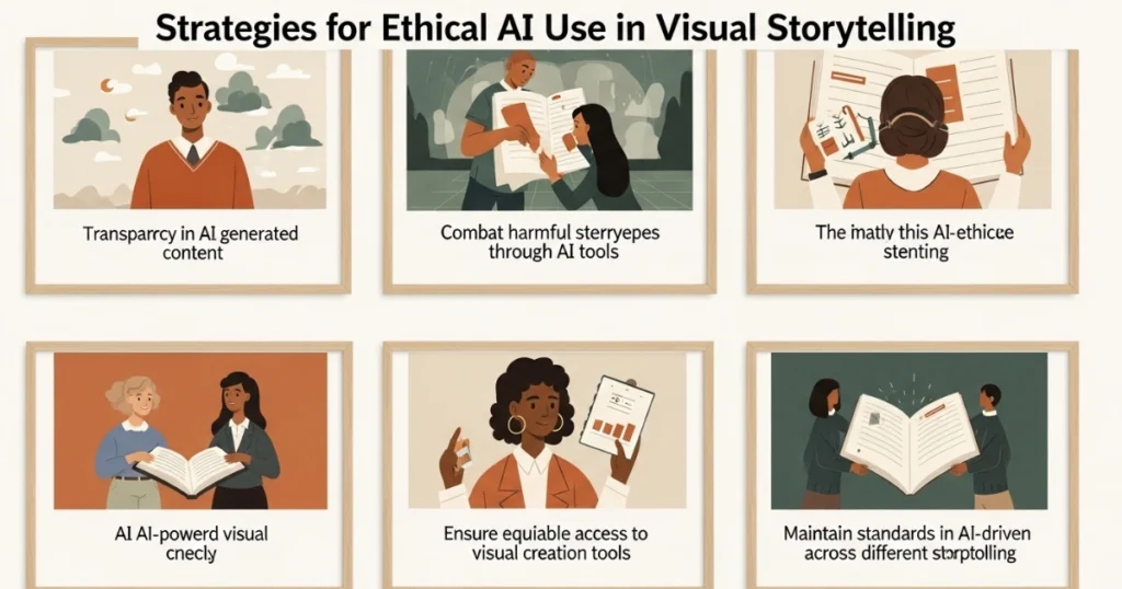 Strategies for Ethical AI Use in Visual Storytelling