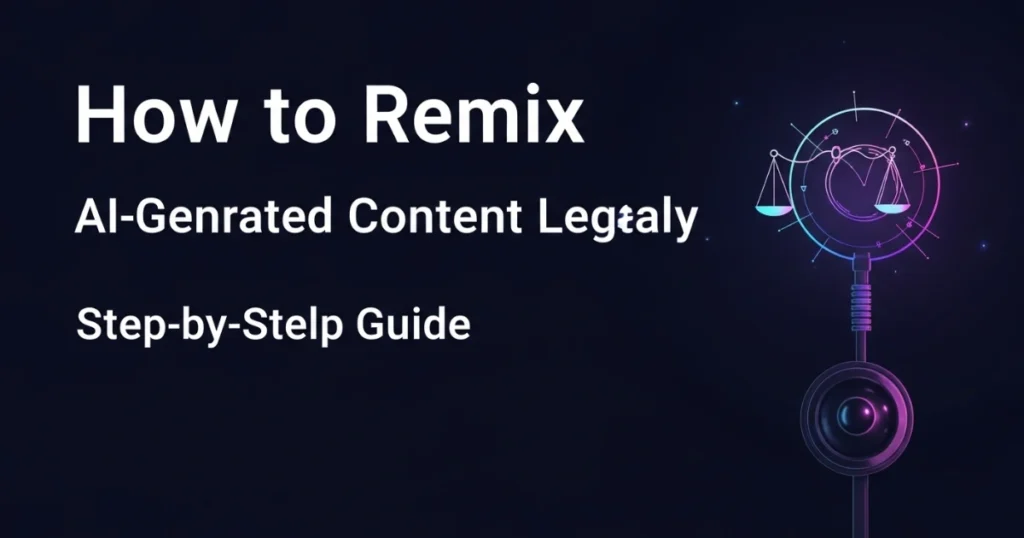 How to Remix AI-Generated Content Legally: Step-by-Step Guide