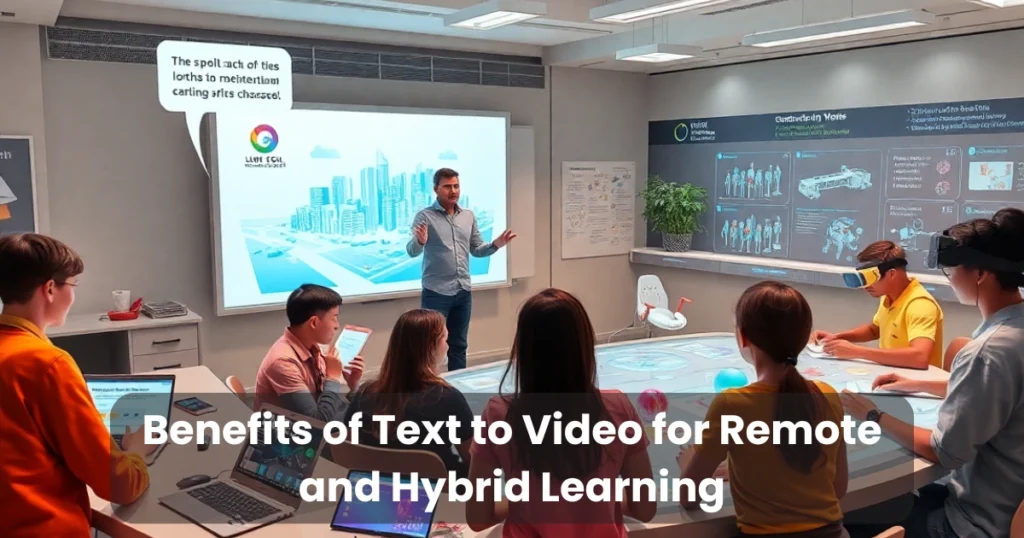 Benefits of Text to Video for Remote and Hybrid Learning