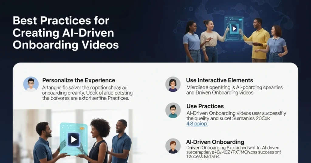 Best Practices for Creating AI-Driven Onboarding Videos