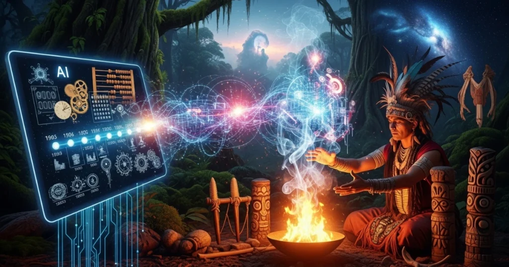 The Historical Roots of AI and Tribal Magic