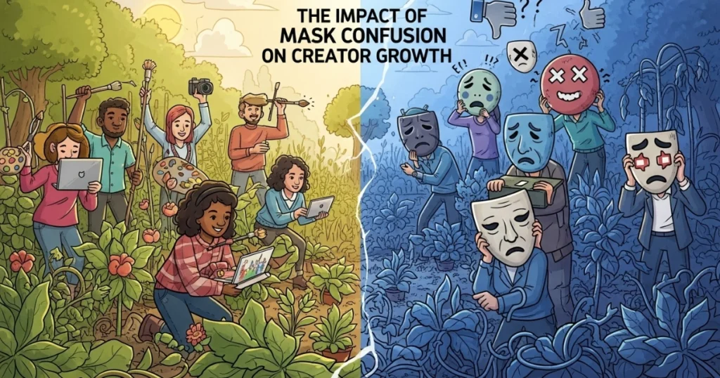 The Impact of Mask Confusion on Creator Growth