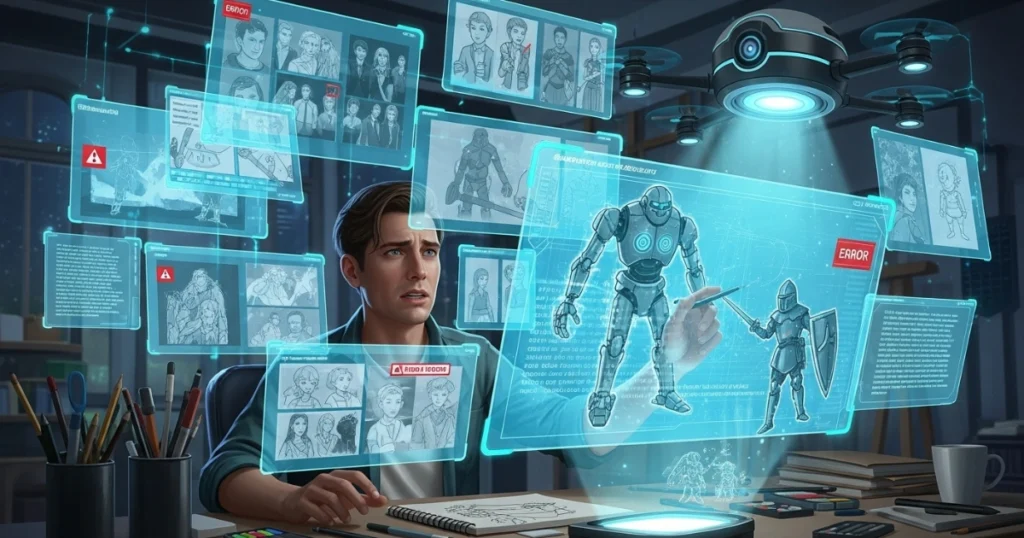 Challenges of AI in Storyboarding